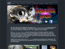 Tablet Screenshot of digitaldreamdesigns.com